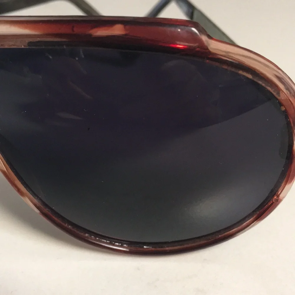 Vintage Corvette Tortoiseshell Aviator Sunglasses Dark Lenses Made in Taiwan